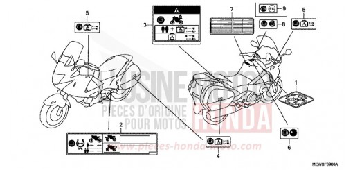 ETIQUETTE DE PRECAUTIONS NT700VB de 2011